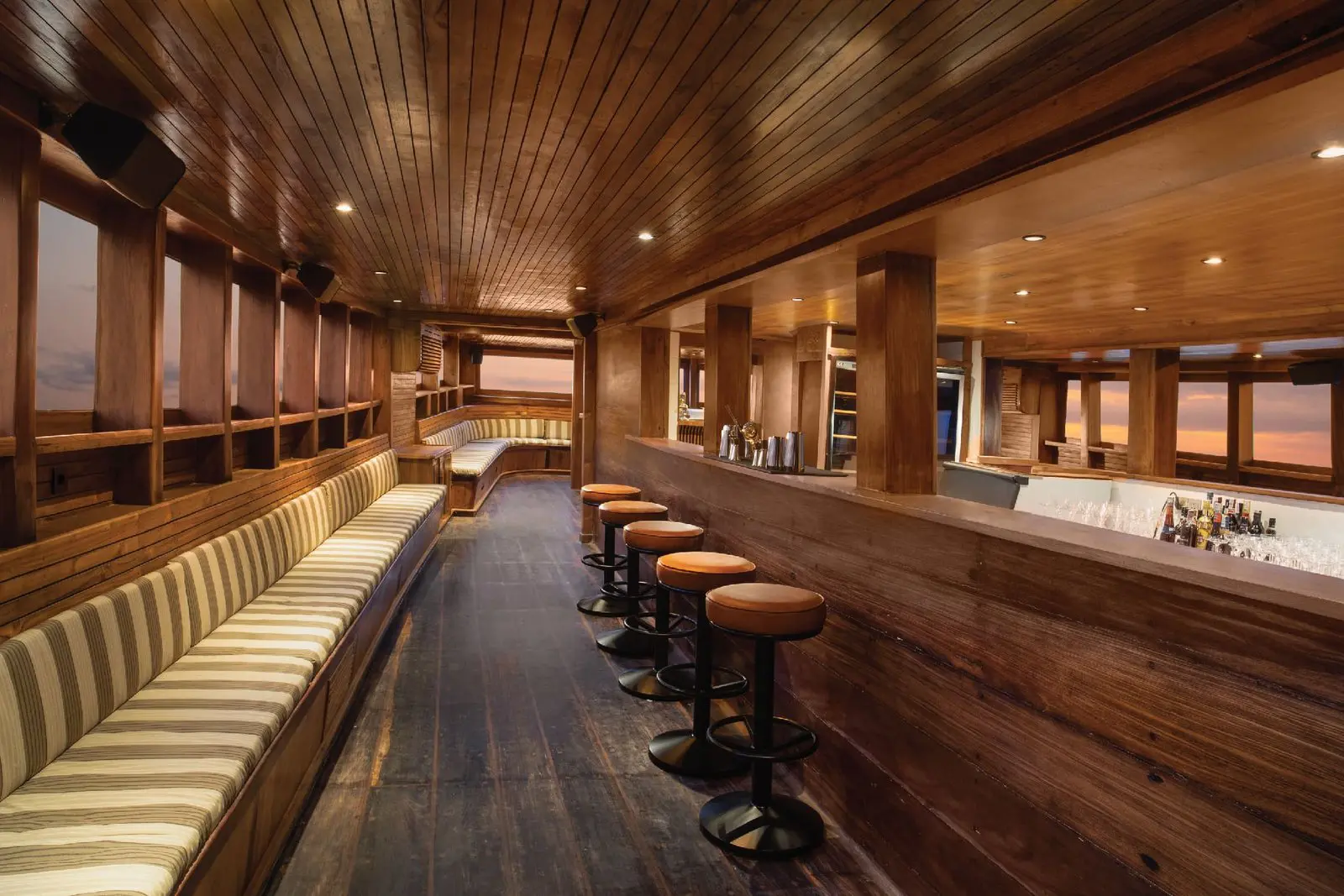 view of the bar when empty