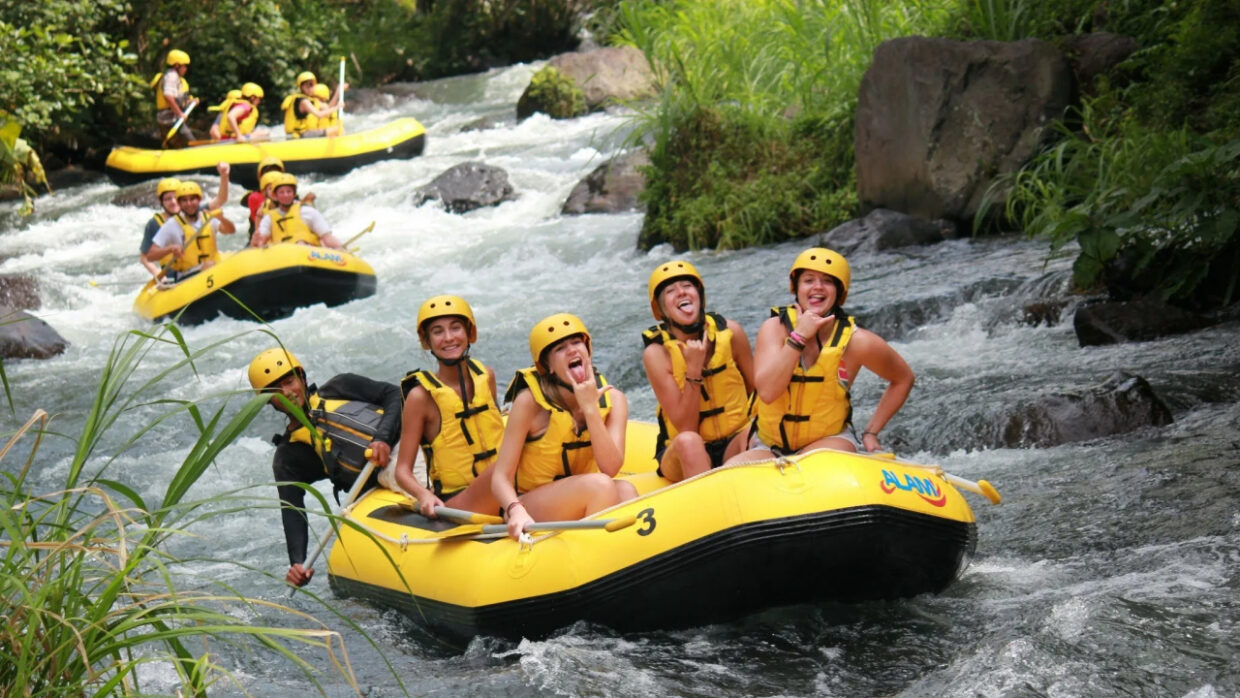 White water rafting on the Ayung River