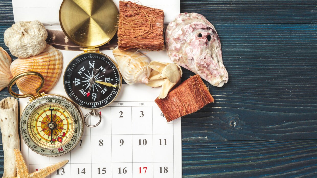 Travel calendar showing the best months for a Bali yacht trip